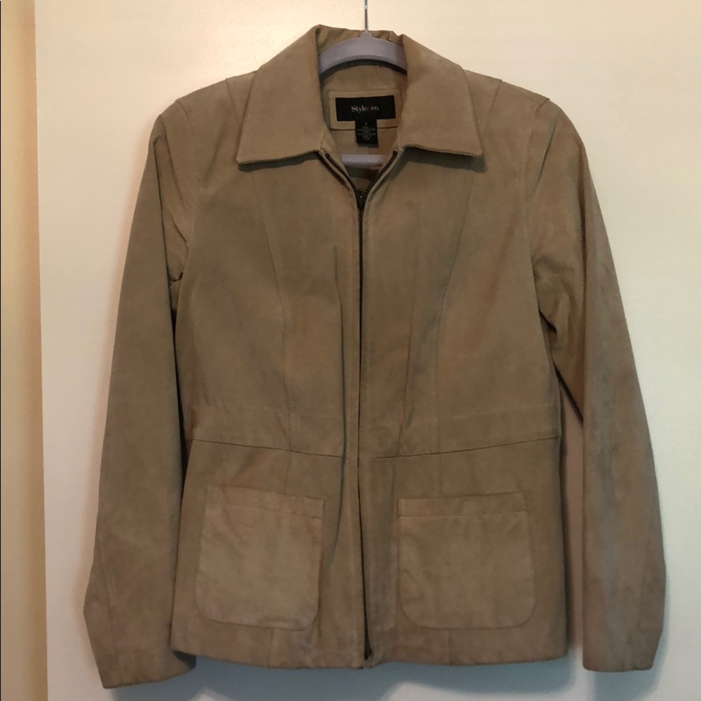 Style and co leather jacket